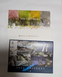 2026年カレンダー　　壁掛けカレンダー 2枚まとめて　景色のカレンダー