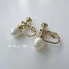 1360 照り艶◎ あこや真珠イヤリング 本真珠 アコヤ パール 一粒 結婚式
