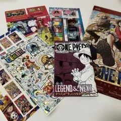 ワンピース 少年ジャンプ付録　シール・クリアしおり・ミニマガジン他セット