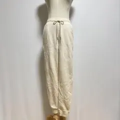UNIQLOユニクロ　ヒートテックボアスウェットパンツ（S）アイボリー系