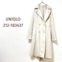UNIQLO　ユニクロ　ドレープトレンチコート　アウター　ダブルブレスト　M