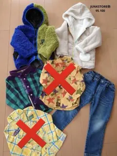 ◆アウター・シャツ・パンツ4点　JUNKSTORE・ブランシェス・ミリ◆春秋冬