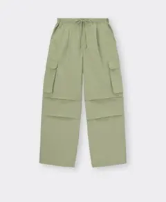【美品】GU パラシュートカーゴパンツ GREEN