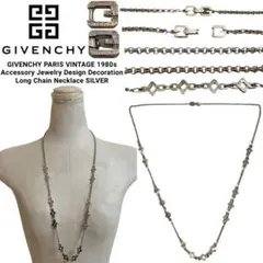 GIVENCHY PARIS VINTAGE 80s ロングチェーンネックレスのサムネイル