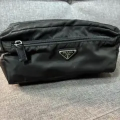 PRADA Re-Nylon xサフィアーノレザー トラベルポーチ
