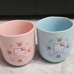 2007年製☆ハローキティ 湯のみセット