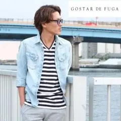 美品！ GOSTAR DE FUGA ケミカルハーフスリーブデニムシャツのサムネイル
