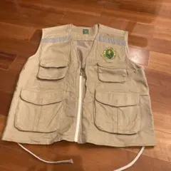 90's ヴィンテージ サファリベスト　5Pockets 刺繍　リフレクターのサムネイル