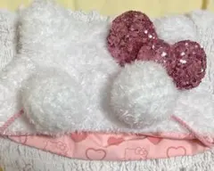 ハローキティ ユニバ USJ ファンキャップ 白 ピンク スパンコール キティ