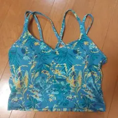 花柄ストレッチタンクトップ