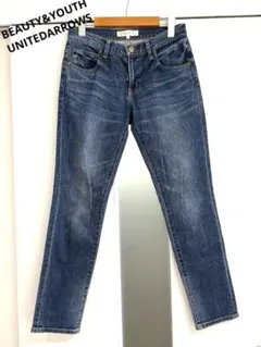 美品 BEAUTY&YOUTH UNITEDARROWS デニム(S)ストレッチ