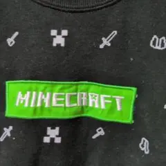 Minecraft クルーネック トレーナー 黒