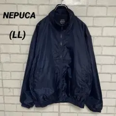 NEPUCA ウィンドウブレーカージャケット 紺 ネイビー LL XL