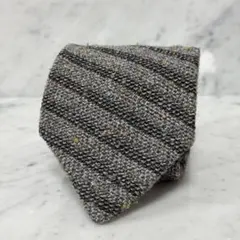 美品 EMPORIO ARMANI アルマーニ ネクタイ ニット グレー ウールのサムネイル