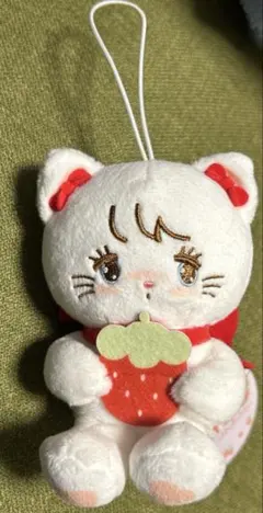 mikko illustrations いちごマスコットぬいぐるみ ムース