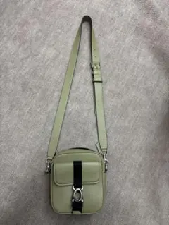 COACH ショルダーバッグ グリーン - メルカリ