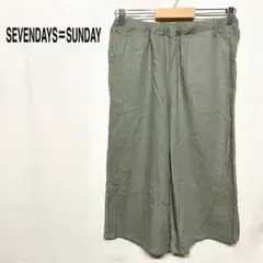 SEVENDAYS＝SUNDAY ワイドパンツ ストレートタイプ ウエストゴム