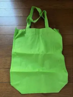 #グリーン エコバッグ 【レア/大判】不織布 トートバッグ グリーン バッグ