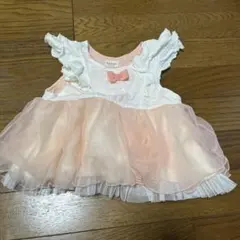 kid's zoo 丸高衣料 ワンピース チュニック ピンク リボン 90