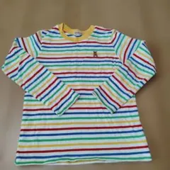 ミキハウス　長袖ボーダーロンＴ　130cm 男の子