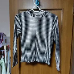 mezzo piano ストライプ 長袖カットソー M 150