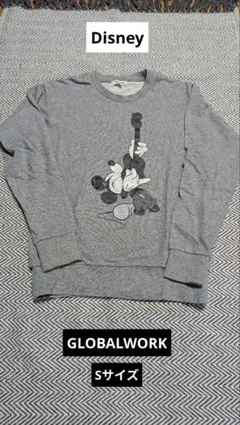 ミッキーマウス グラフィックデザイン スウェット グレー