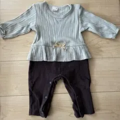 プティマイン　女の子　70　ロンパース　カバーオール