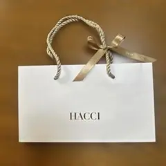 HACCI ショッピングバッグ リボン・薄紙付き
