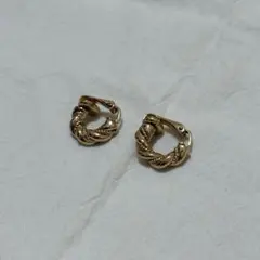 クリスチャンディオール ヴィンテージ ゴールド ツイストイヤリング