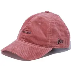 New Era コーデュロイ ベースボールキャップ ピンク 春 アジャスター