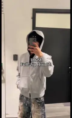 h&m ジップパーカー