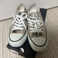CONVERSE ALL STAR ベージュ ローカットスニーカー25㎝