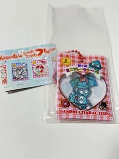 サンリオシャカシャカフレークシール風チャームハンギョドン