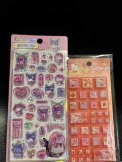 【ラスト】国内正規品ハローキティタイルシール　外国正規品クロミシール　2点