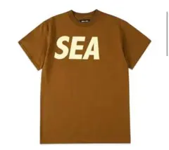 WIND AND SEA Tシャツ ブラウン ビッグロゴ