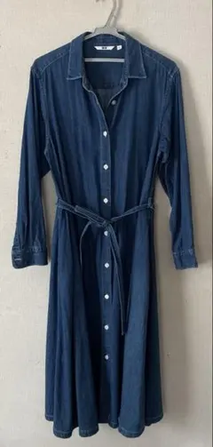 ユニクロ　デニムシャツワンピース