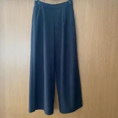 ユニクロC タックワイドパンツ 黒