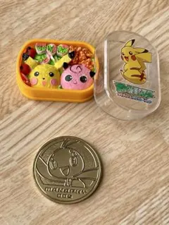 ポケモン消しゴムお弁当セット ピカチュウ＆プリン＆　マナフィのゴールドメダル