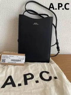 A.P.C. アーペーセー　ショルダーバッグ 黒 レザーのサムネイル