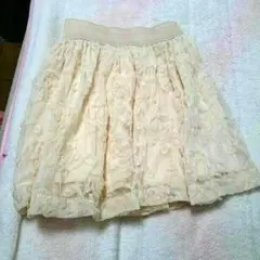 H＆Mの刺繍レーススカート★リランドチュール リリーブラウン ダズリン