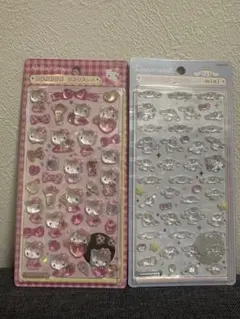 ハローキティ&シナモロール ボンボンドロップシール２個セット