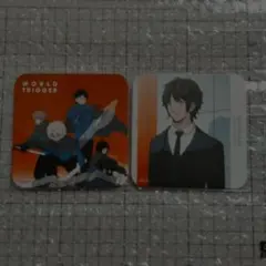 ワールドトリガー コースター 2枚セット　玉狛 烏丸
