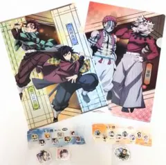 くら寿司コラボ鬼滅の刃・A4ファイル２種類＋おまけ3点