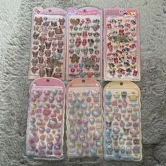 【正規品】うるちゅる　プチドロ　コットンパフィ　シール6点セット