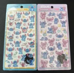 ボンボンドロップシール　スティッチ　2種