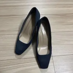 オンワード　７cmヒールパンプス　紺のサムネイル