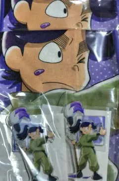 忍者亂太郎 SEGA Lucky Lottery 參 浦風藤內 壓克力立牌 毛巾 4件組