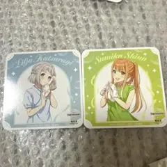 学マス 学園アイドルマスター 極楽湯 コラボ 紫雲清夏 葛城リーリヤ コースター