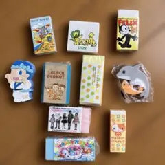 未使用　キャラクター消しゴムセット　平成レトロ　10個　まとめ売り