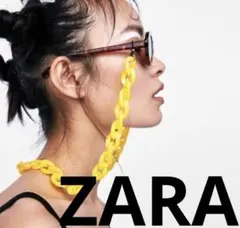 ZARA カラーチェーン付　サングラス ザラ メガネストラップ ケース付のサムネイル